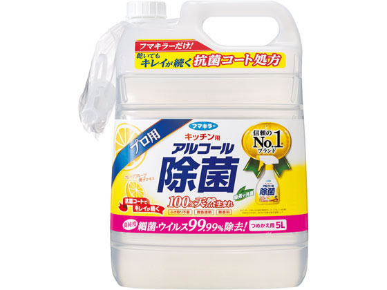 フマキラー キッチン用 アルコール除菌スプレー つめかえ用 5L ...