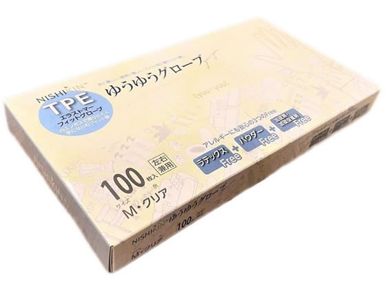 錦尚金 ゆうゆうグローブTPE 手袋 M 100枚 384902 通販【フォレスト