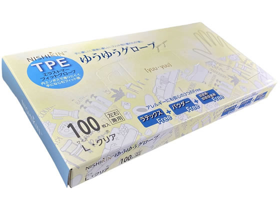 錦尚金 ゆうゆうグローブTPE 手袋 L 100枚 384903 通販【フォレスト