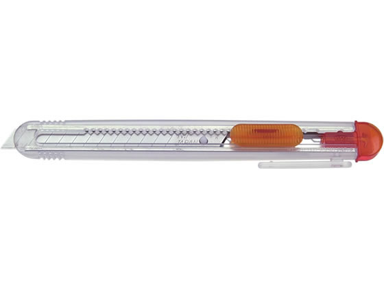 ●カラー：クリアオレンジ●３５×１８０×１１ｍｍ●重量：１６ｇ●刃折具内蔵●左右両用設計●適合替刃：小型Ａ刃（刃サイズ：８０×９ｍｍ）●注文単位：１本