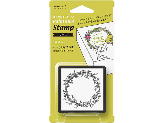 ミドリ(デザインフィル) スタンプ 浸透印 リース柄 35403006 通販