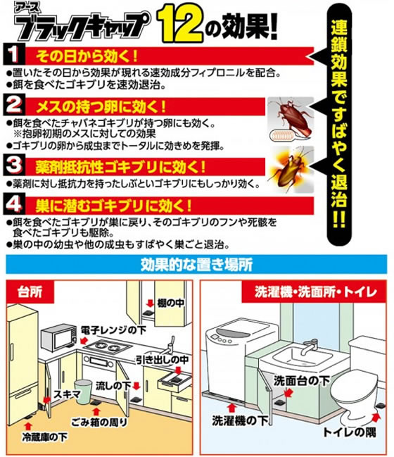 アース製薬 ブラックキャップ スキマ用 16個 | Forestway【通販フォレストウェイ】