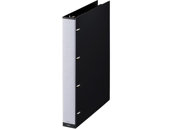 ●表紙色：ブラック●サイズ：Ａ４タテ型●寸法：縦３１５×横２６５×背幅４０ｍｍ●適正収容枚数：３００枚●表紙：ＰＰシート（１．３ｍｍ厚）●４穴Ｄ型リングとじ具（分別仕様）●ＰＰシート製両面ポケット（１