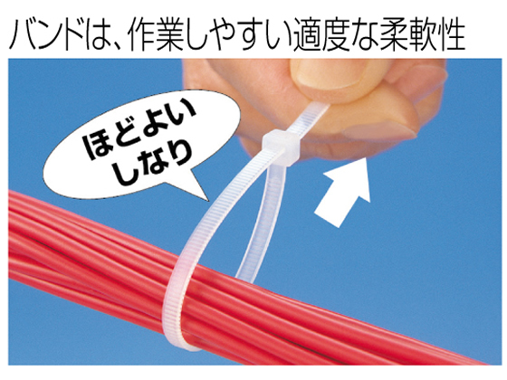 ヘラマンタイトン インシュロックタイ 屋外用 黒 100本 AB300-W 通販