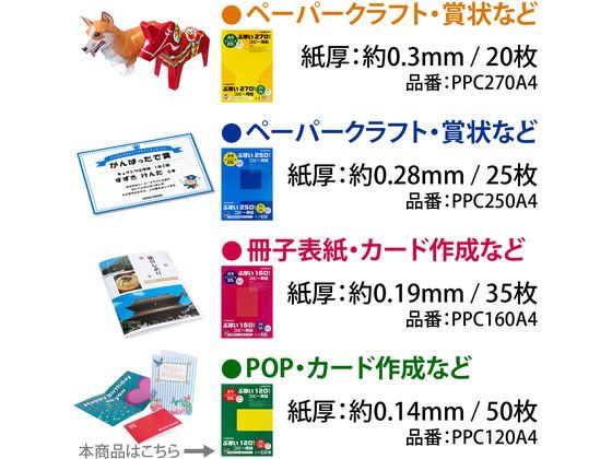 キョクトウ ぶ厚いコピー用紙120g／㎡ A4 50枚 PPC120A4 通販