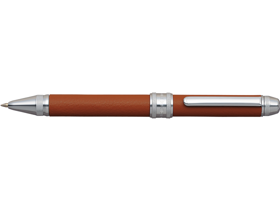 ●化粧箱入り●シャープペンシル０．５ｍｍ＋油性ボールペン（ボール径０．７ｍｍ）黒・赤●軸色：キャメル●寸法：全長１４４×リング部最大径１４ｍｍ●標準重量：３６ｇ●方式：回転繰り出し式●仕様：黄銅ボディ