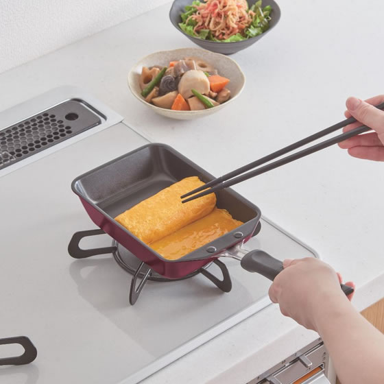 サーモス THERMOS 卵焼き器 13×18.5cm IH ガス火対応 レッド KFM-013E