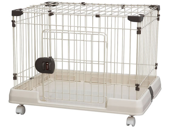 ●色：ミルキーブラウン●適合犬サイズ（目安）：室内小型犬〜小型犬用●外寸（約）：幅６８２×奥行５３８×高さ５２３ｍｍ（キャスター込）●内寸（約）：幅６２０×奥行４７０×高さ４４０ｍｍ●適合シーツ：レギ