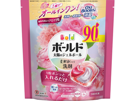 P&G ボールド ジェルボール4D ローズ&ブルーミングブーケ 詰替 90個