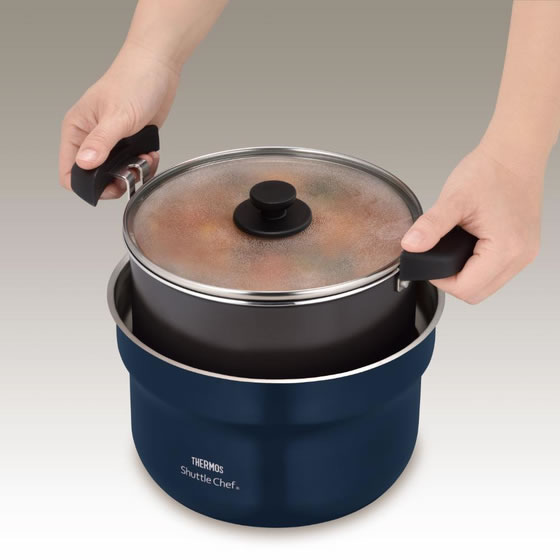 サーモス THERMOS 両手鍋 シャトルシェフ 2.8L 3～5人用 IH ガス火対応