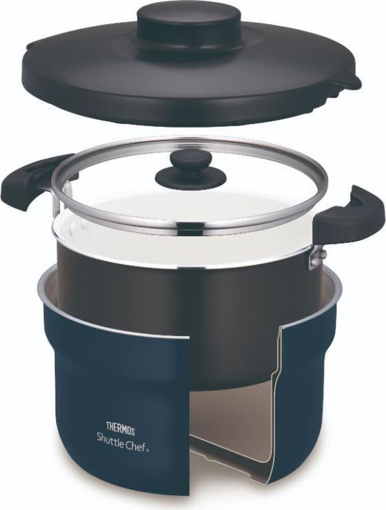 サーモス THERMOS 両手鍋 シャトルシェフ 2.8L 3～5人用 IH ガス火対応