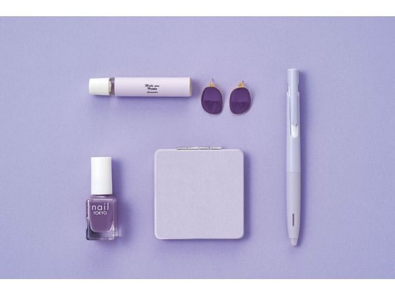 ゼブラ エマルジョンボールペン ブレン 0.7mm パープル軸 黒インク