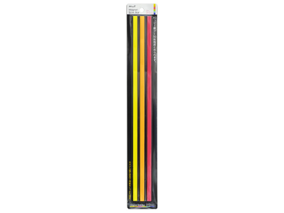 ●色：暖色（黄、橙、赤）●サイズ：幅６×長さ３１０×厚さ７ｍｍ●用紙保持枚数：Ａ４／約９〜１２枚、Ａ３／約７〜１０枚●材質：本体／ＰＳ、磁石／ネオジム磁石●注文単位：１パック（３本）