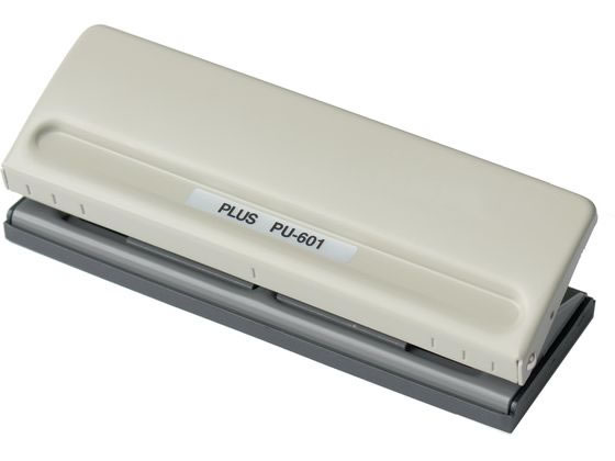 ●外形寸法：Ｗ１９１×Ｄ６４×Ｈ５４ｍｍ●穿孔能力：ＰＰＣ用紙約８枚（ＰＰＣ用紙６４ｇ／ｍ２）●穴径：５．５ｍｍ●穴数：６穴●穴奥行：６．７５ｍｍ●質量：５００ｇ●材質：ハンドル・ベース＝鋼板、受底＝