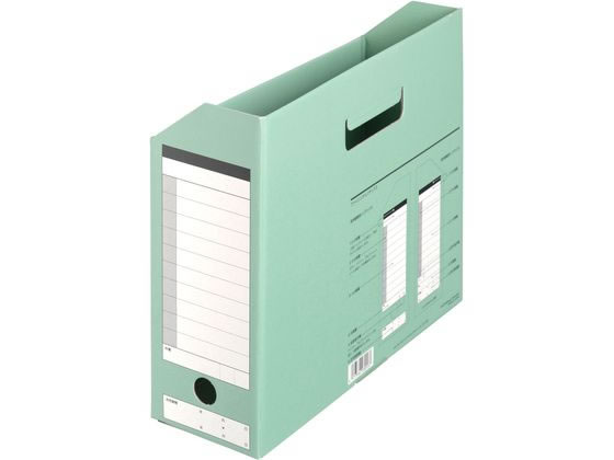 プラス ボックスファイル A4 ダンボックス グリーン 87-530 10冊 通販