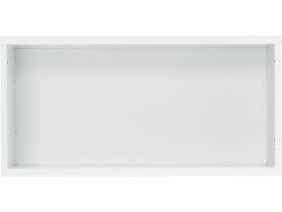 ●商品型番：ＫＫ２−８００４Ｕ●カラー：白●外寸法：幅７９６×奥行３９５×高さ３９６ｍｍ●有効内寸法：幅７６０×奥行３７８×高さ３５０ｍｍ●棚板寸法：幅７６０×奥行３７６×厚さ２３ｍｍ●材質：木製化粧