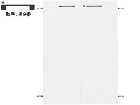 ●商品型番：ＫＫ２−１１０ＤＬ●カラー：白●取っ手：黒９番●外寸法：幅７９２×奥行１７×高さ１１００ｍｍ●材質：扉／木製化粧板、取っ手／スチール●質量：９．３Ｋｇ●背面化粧：有●必要工具：プラスドライ
