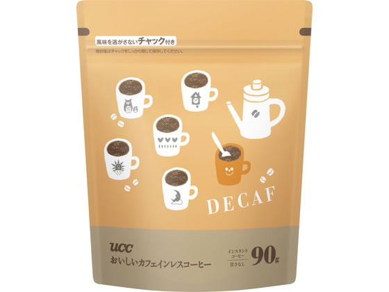 UCC上島珈琲 おいしいカフェインレスコーヒー 袋 90g 431495 通販