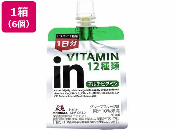 森永製菓 inゼリー マルチビタミン 180g×6袋 通販【フォレストウェイ】