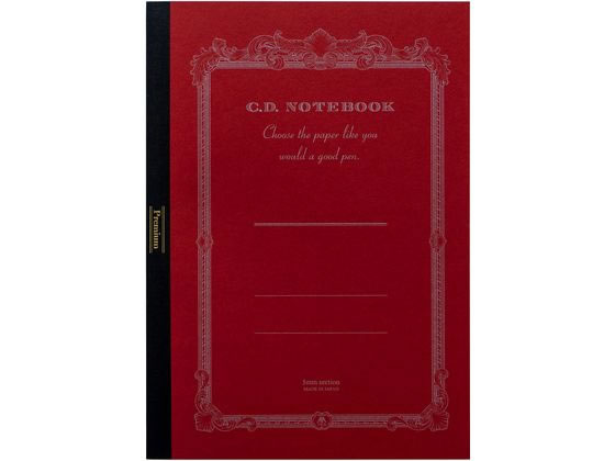 アピカ プレミアムCDノート ONE A4 5mm方眼罫 レッド CDSSA4S 通販