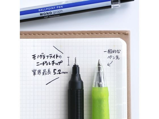 トンボ鉛筆 油性ボールペン モノグラフライト 0.38mm スモーキー