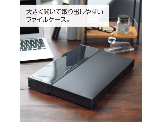 リヒトラブ Noir×noir コングレスケース A4 300枚収容 黒 A5092 通販
