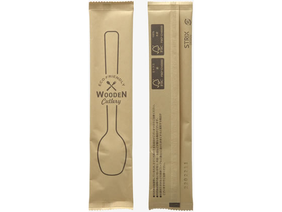 ストリックスデザイン 木製スプーン160mm 100本 SD-932 通販
