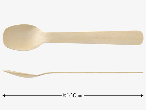 ストリックスデザイン 木製スプーン160mm 100本 SD-932 通販