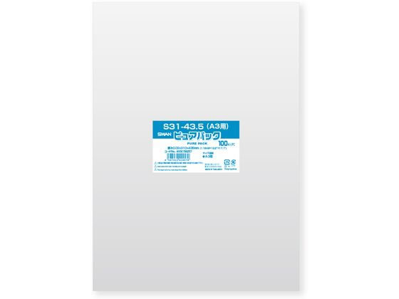 ●Ａ３用●サイズ：厚０．０３×幅３１０×高４３５ｍｍ●テープなし●食品衛生法規格基準適合商品●注文単位：１パック（１００枚）
