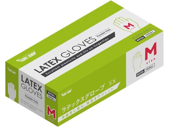 川西工業 天然ゴム使いきり極薄手袋 粉無M100枚 #2134 通販