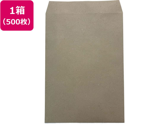 ●色：濃茶●規格サイズ：角２●寸法：縦３３２×横２４０ｍｍ●紙厚：１００ｇ／ｍ２●口糊：テープ付き●郵便番号枠なし●サイド貼●注文単位：１箱（５００枚）●グリーン購入法適合●ＧＰＮエコ商品ねっと掲載