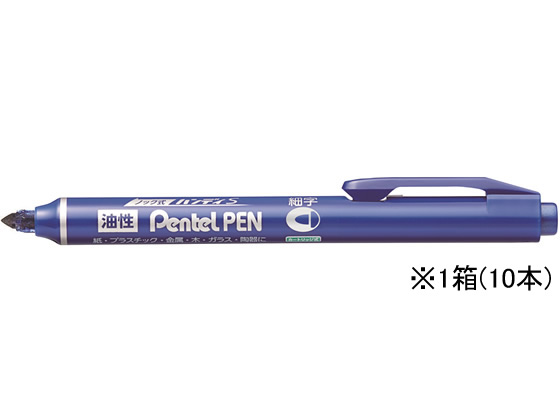 ●色：青●筆記線幅：０．９ｍｍ（細字）●丸芯●ノック式●詰め替え式●インキ成分：アルコール系油性染料●詰替カートリッジ：ＮＲ３●注文単位：１箱（１０本）●グリーン購入法適合●ＧＰＮエコ商品ねっと掲載