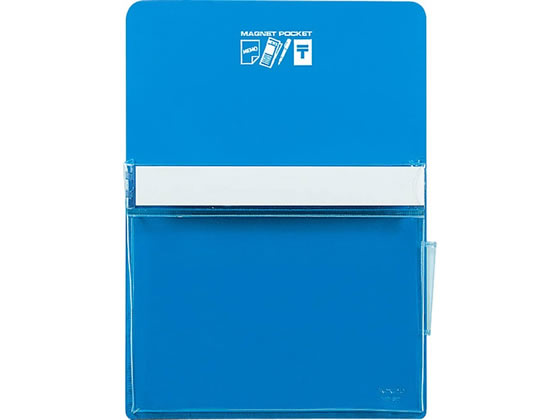 ●色：青●外寸法：２７０×１９７ｍｍ●ポケット内寸法：１５０×１８７ｍｍ●目安保持荷重：４．９Ｎ（約０．５ｋｇｆ）（Ｂ５コピー用紙１６５枚）●材質：表面／ＰＶＣ−Ｐ、裏面／マグネットシート、ポケット部