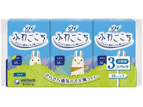 ユニ・チャーム ソフィ ふわごこち 無香料 38枚×3個 通販【フォレスト