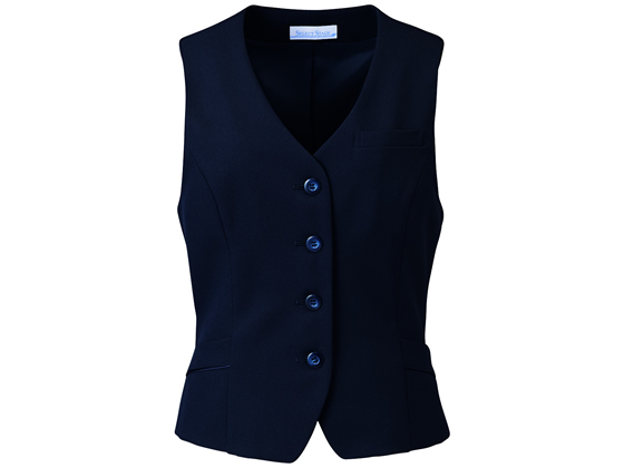 ベスト(ブラック・裏地ネイビー) ストレッチツイルベスト ネイビー 17号 E2411-1 通販【フォレストウェイ】