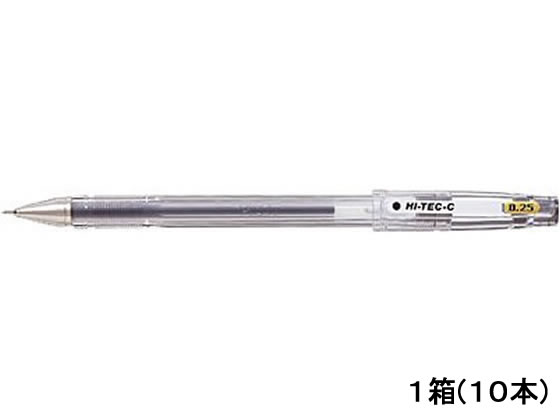 ●色：黒●ゲルインキボールペン●ボール径：０．２５ｍｍ●筆記幅：０．１３ｍｍ●キャップ式●注文単位：１箱（１０本）※こちらの商品に対応の替芯はございません。