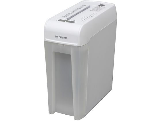 ●カラー：ホワイト●ゴミ箱容量：１０．８Ｌ（ＣＤケース容量：０．９Ｌ）●細密カット／約２×１２ｍｍ●最大細断枚数（Ａ４コピー用紙）：６枚（５０Ｈｚ）／５枚（６０Ｈｚ）●連続使用時間：５分●細断可能物：