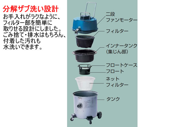 日立 お店用乾・湿両用クリーナー ブルー CV-PF40WD-BL 通販