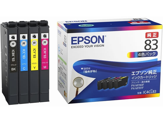 ●４色パック（ブラック／シアン／マゼンタ／イエロー）●対応機種：ＰＸ−Ｍ７８０Ｆ／ＰＸ−Ｍ７８１Ｆ●グリーン購入法適合●ＧＰＮエコ商品ねっと掲載