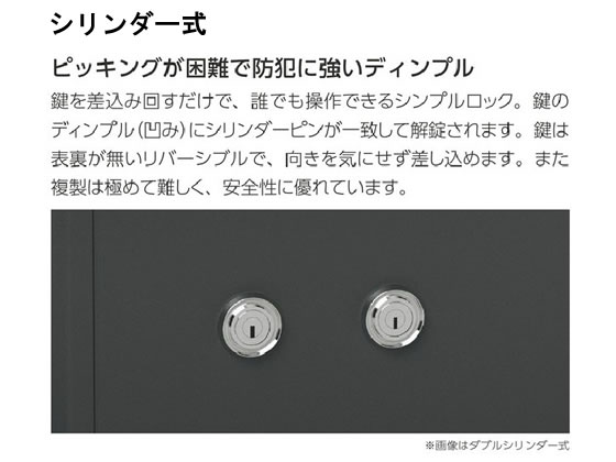 エーコー ダブルシリンダー式 小型耐火金庫 21.6L BES-9K2 通販