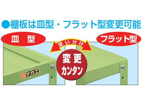 サカエ ニューCSスーパーワゴンW750 天板付 アイボリー CSWA-607TJI