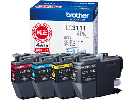 ●色：黒、シアン、マゼンタ、イエロー（各１個）●対応機種：ＤＣＰ−Ｊ９８２Ｎ−Ｂ／Ｗ、ＤＣＰ−Ｊ９７８Ｎ−Ｂ／Ｗ、ＤＣＰ−Ｊ９７３Ｎ、ＤＣＰ−Ｊ９７２Ｎ、ＤＣＰ−Ｊ５８２Ｎ、ＤＣＰ−Ｊ５７７Ｎ、ＤＣＰ