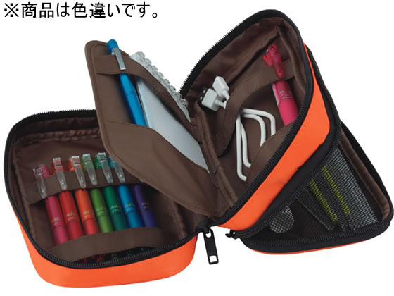 リヒトラブ ペンケース[ブックタイプ]ダブル 黄緑 A7555-6 通販