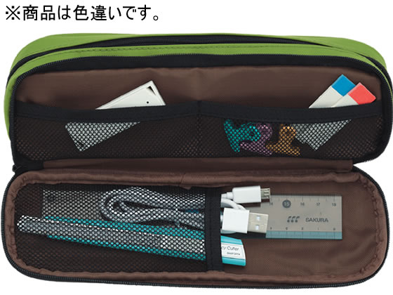 リヒトラブ ペンケース[2ウェイタイプ]ダブル 黒 A7557-24 通販