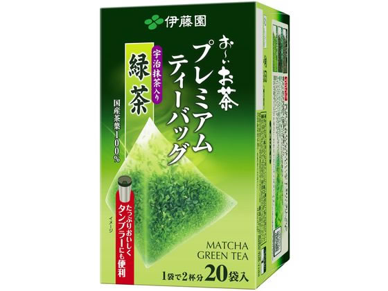 伊藤園 お～いお茶プレミアムティーバッグ 抹茶入り緑茶 20袋 通販