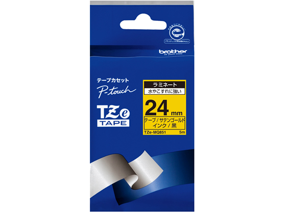 ●テープ長さ：５ｍ●テープ幅：２４ｍｍ●ラベル色／文字色：サテンゴールド（つや消し）／黒文字