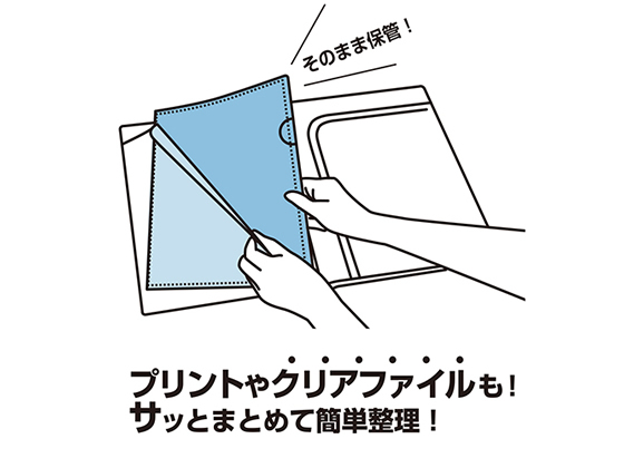 セキセイ ポケットフォルダー アクティフV A4 6ポケット クリア