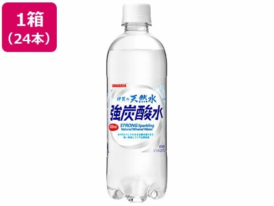 日本サンガリア 伊賀の天然水 強炭酸水 500ml×24本 通販【フォレスト
