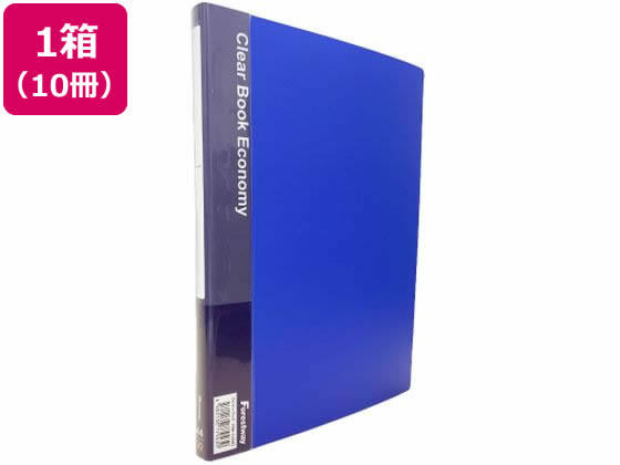 Forestway クリアーブック エコノミー A4 20ポケット 青 10冊 通販