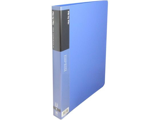●表紙色：ブルー●サイズ：Ａ４タテ●外寸法：縦３１６×横２５５ｍｍ●背幅：３２ｍｍ●収容枚数：３０ポケット●穴数：３０穴●材質：表紙／ポリプロピレン、ポケット／ポリプロピレン３０穴・エンボス加工、とじ